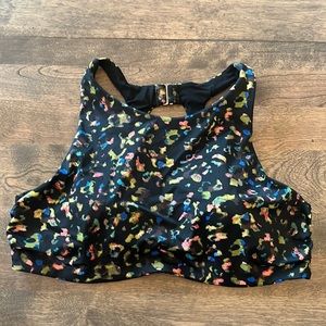 Athleta High Neck Swim Top Size 38 B/C